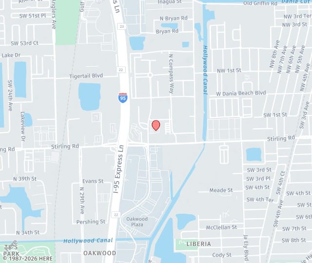 Location Map: Dania Pointe Plaza, 154 South Compass Way Dania, FL 33004